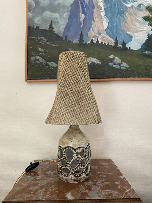 Lampe céramique atelier du Vieux Moulin Vallauris