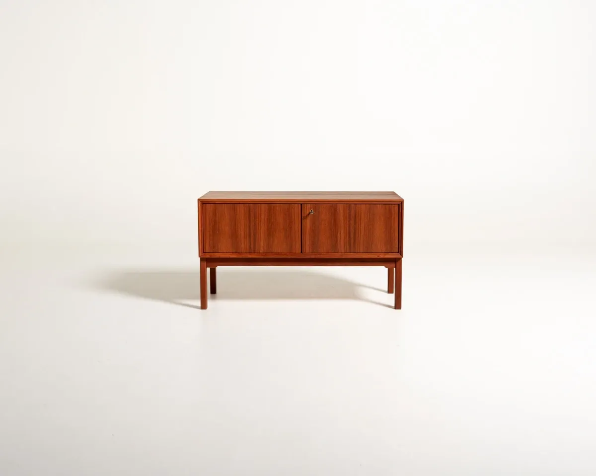 Buffet bas scandinave en teck, années 1960