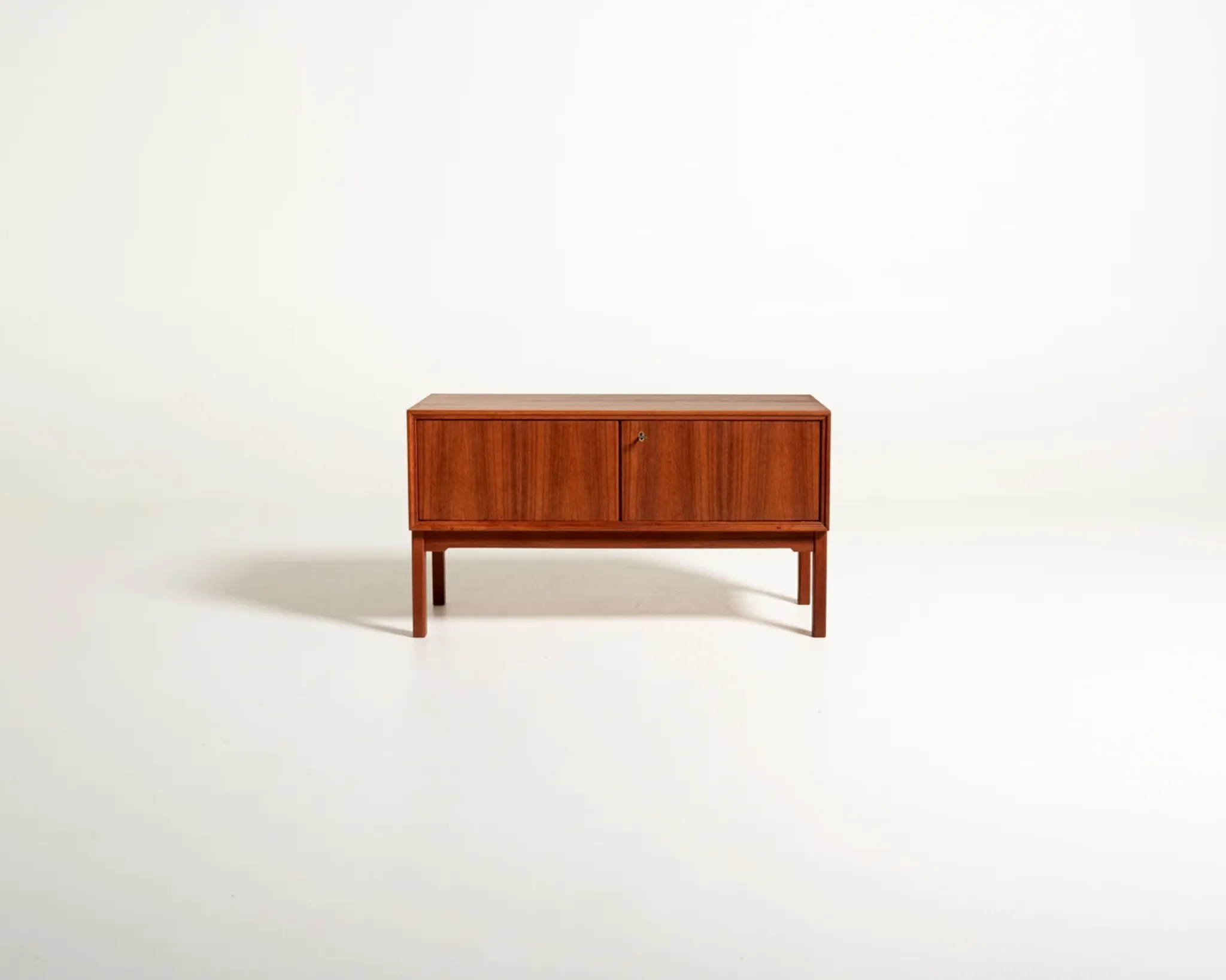 Low Scandinavian teak sideboard, 1960s