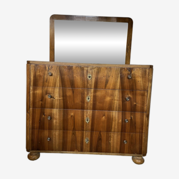 chest of drawers with art deco mirror