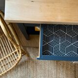 Console bois massif vintage