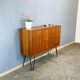 Small sideboard on hairpin legs, teak, 1960s