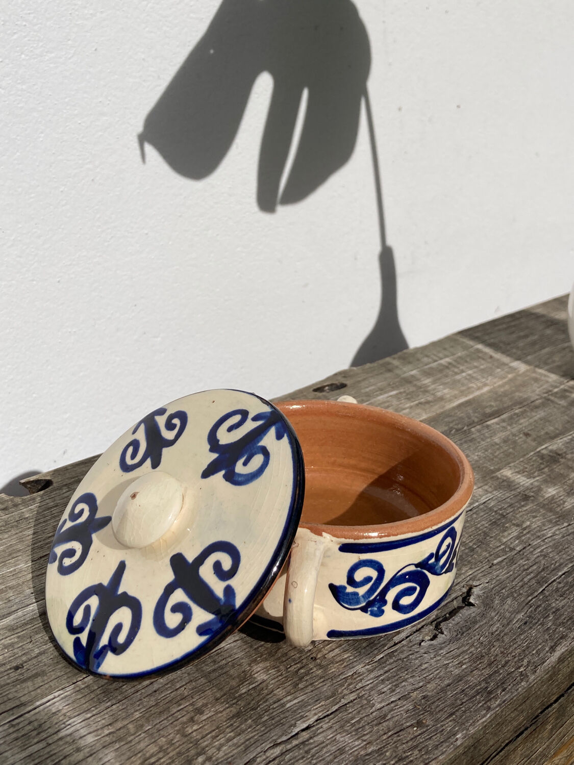 Ancienne Boîte à Bijoux En Faïence - Objet Vintage, Parfait Pour La Décoration