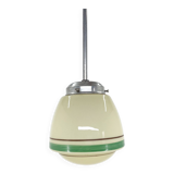 Art Deco Hand Painted Glass Pendant Light, 1930's