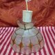 Mother-of-pearl and brass chandelier lampshade