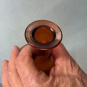 Pharmacy bottle in tinted glass