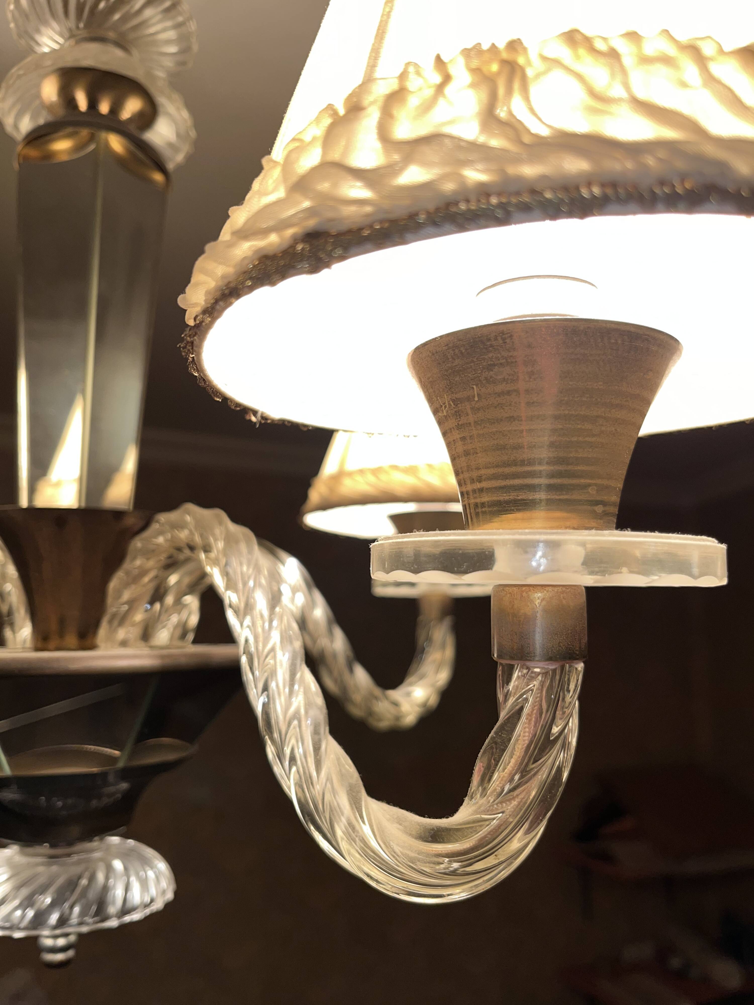 Chandelier and its wall lights