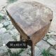 Table d'appoint rustique ancien billot de ferme