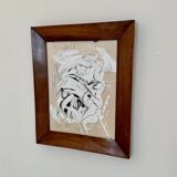 Bachmann, Abstract Composition, Mixed Media, Framed