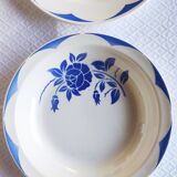 Table service Digoin Sarreguemines - blue and white