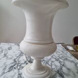 Lampe a poser en albâtre vintage