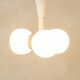 Ceiling lamp from the 1960s with three milk glass shades
