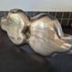 Display stand, cup, pocket tray in silver-plated bronze - Art Nouveau period