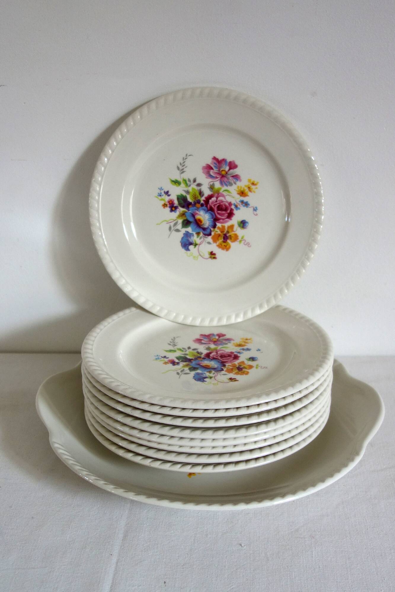 Vintage Luneville KG dessert service