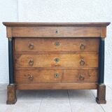 Empire period walnut commode