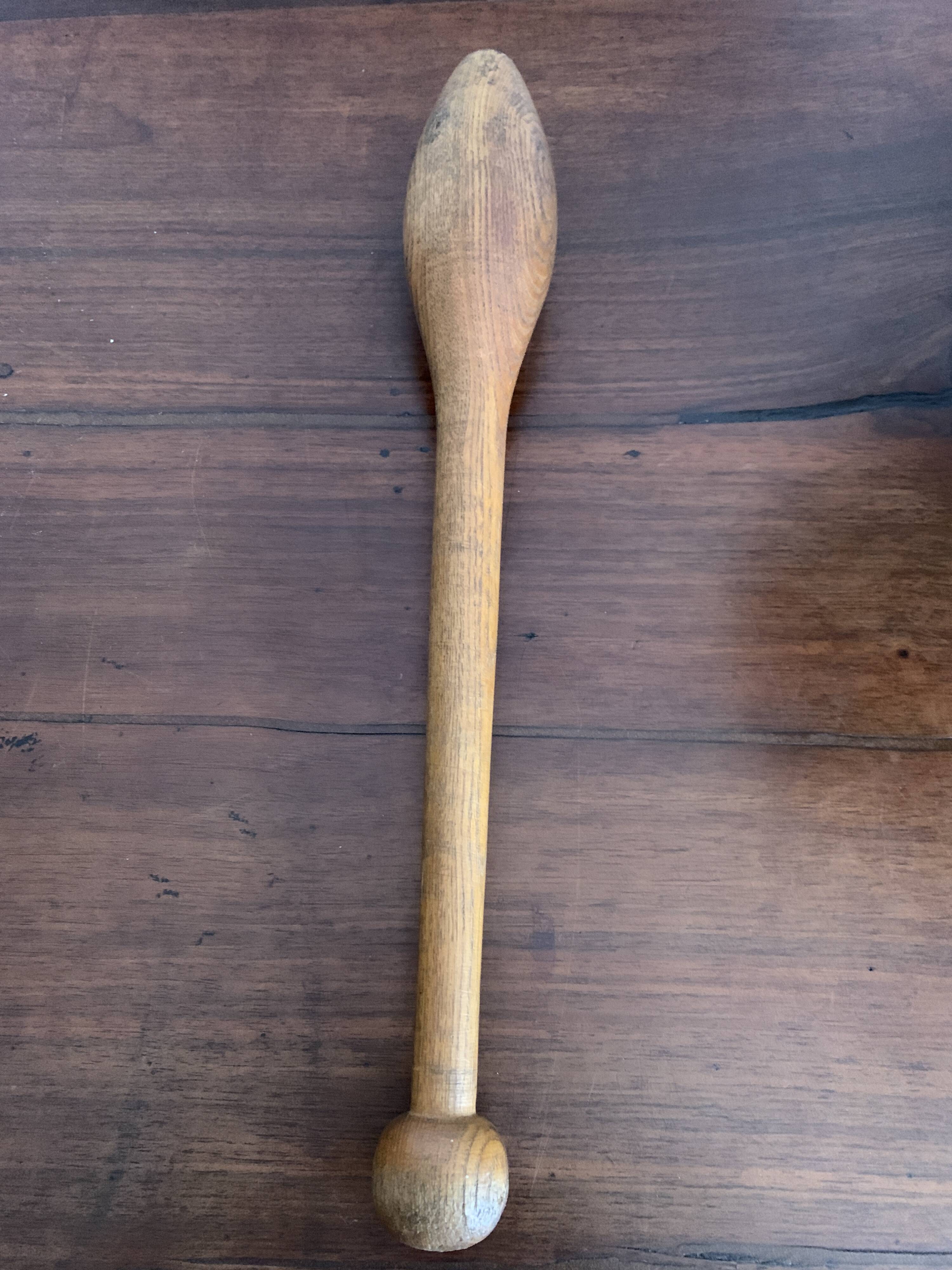 Old wooden mortar and pestle