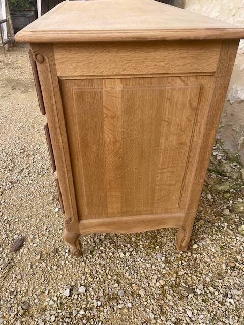 Louis XV style oak chest of drawers