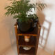 Vintage rattan shelf