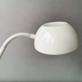 Lampe de bureau en métal blanc 80s Vrieland