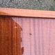 Vintage chest of drawers with 3 drawers in varnished teak