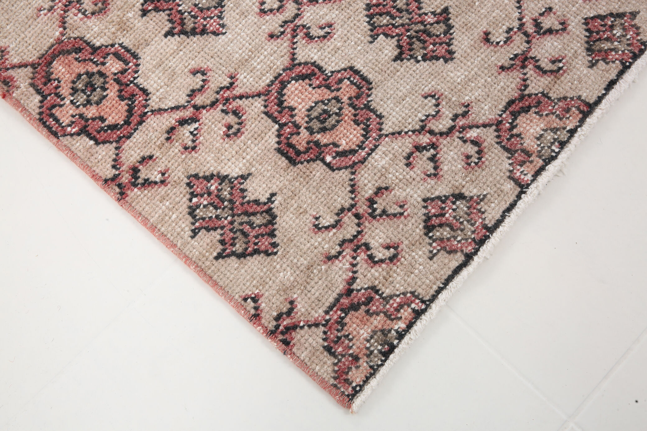 4x7 Red & Beige Floral Turkish Rug, 134x231Cm
