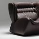 One-seat lounge sofa model pasha, manufactured in the 1970s by durlet, belgium.