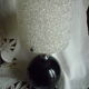 Vintage bedside lamp in Perspex, granite resin 1950