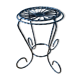 Side table wrought iron flower decoration