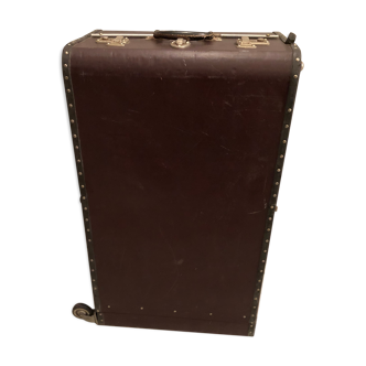 Burgundy leather rolling case