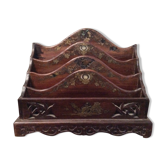 Porte courrier bois vintage