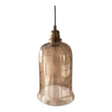 Vintage golden glass pendant light