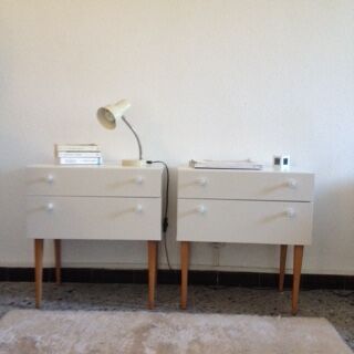Pair of Scandinavian nightstands