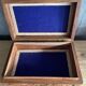 Vintage carved wooden jewelry/work box