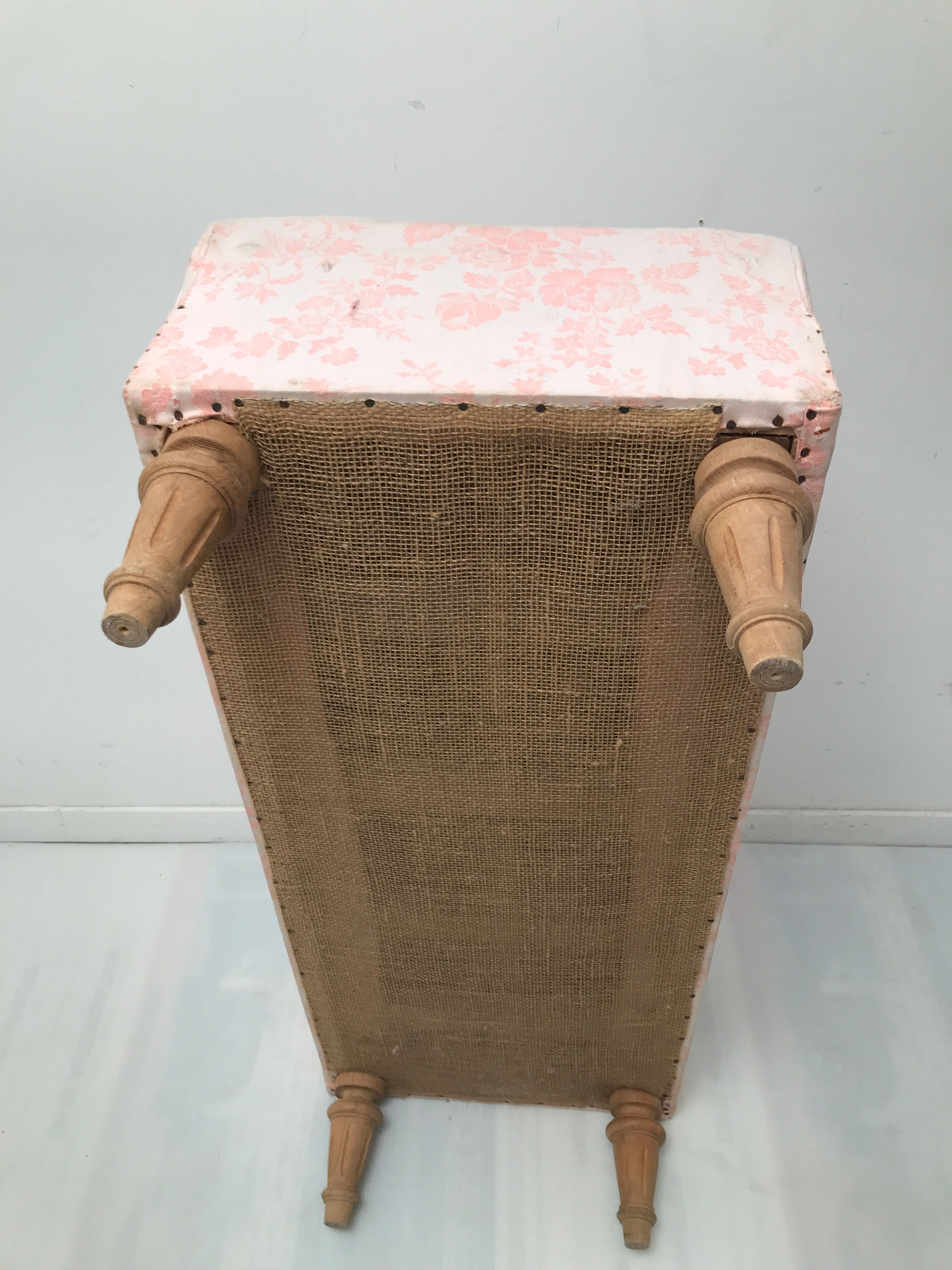 Vintage fabric bench end bed