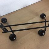 Double black metal peg, balls