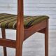 1960s, set of 4 Danish dinning chairs, solid teak wood, original condition.