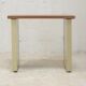 Minimalist desk, lacquered steel, formica top. France, circa 1970