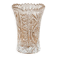 Small cut glass soliflore vase, geometric design, H 8 cm