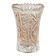 Small cut glass soliflore vase, geometric design, H 8 cm