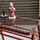 Table d'appoint ou console bois et verre par Frantisek Jirak 1960