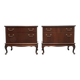 Ensemble de grande table de nuit style Queen Ann.