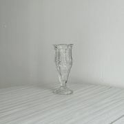 Small glass soliflore vase
