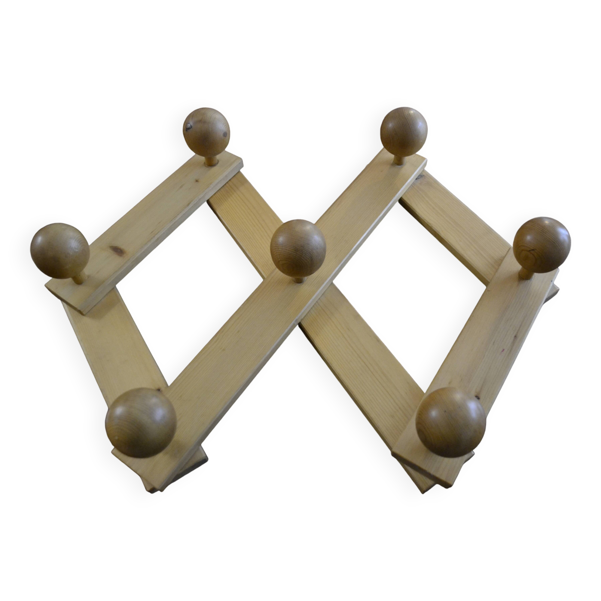 extendable wooden wall coat rack