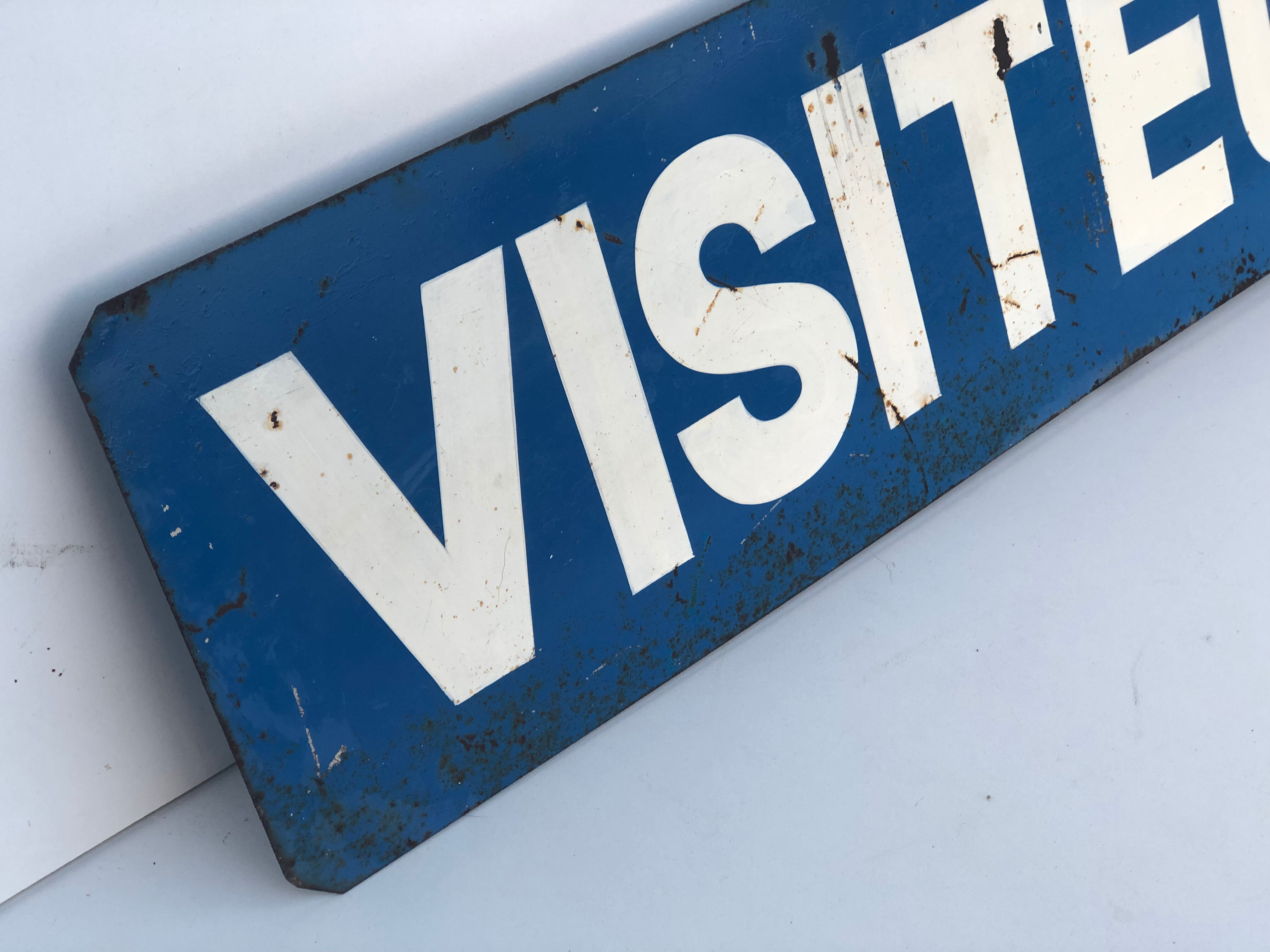 Deco metal plate Visitors