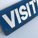 Deco metal plate Visitors