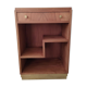 Entrance furniture console art deco in teak and gold wood