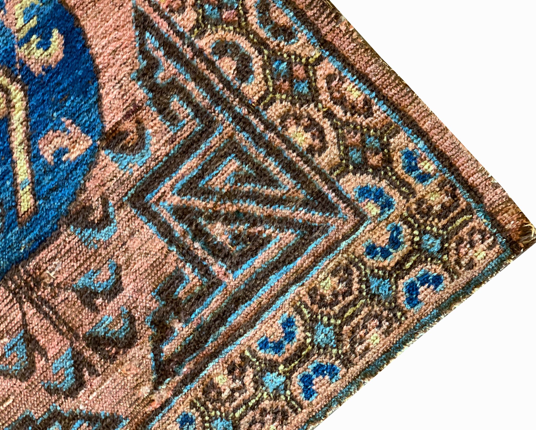Handwoven Antique Persian Kohtan Rug 74x94cm