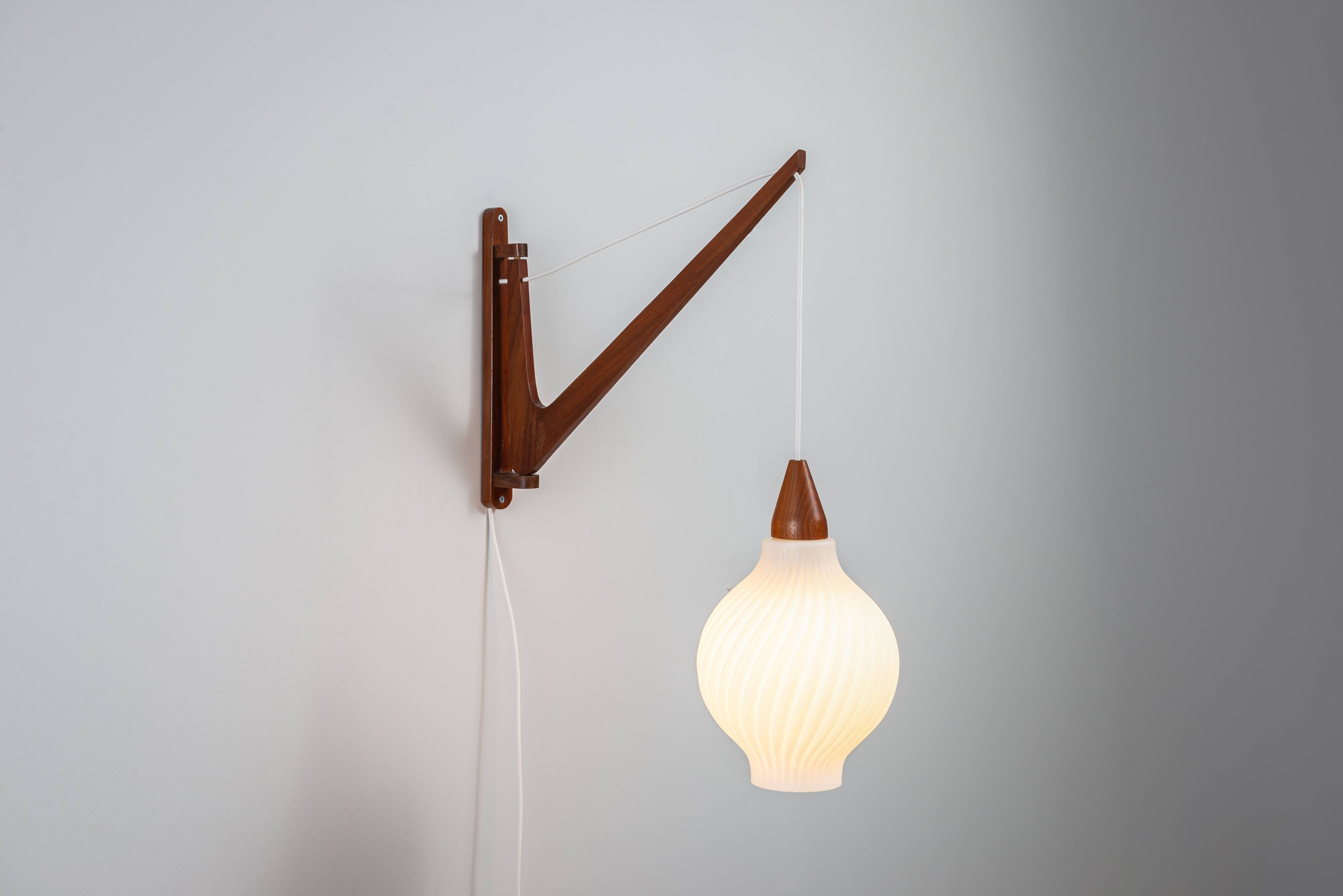 Mid-Century Danish suspended wall lamp