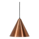 Mid-century cone pendant lamp / copper / aluminium / Danish modern design / 1960s