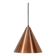 Mid-century cone pendant lamp / copper / aluminium / Danish modern design / 1960s